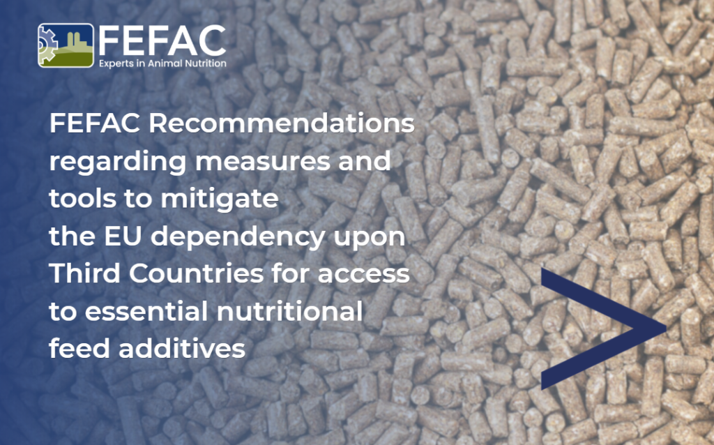 FEFAC Recommendations to mitigate the EU dependency upon Third Countries for access to essential nutritional feed additives